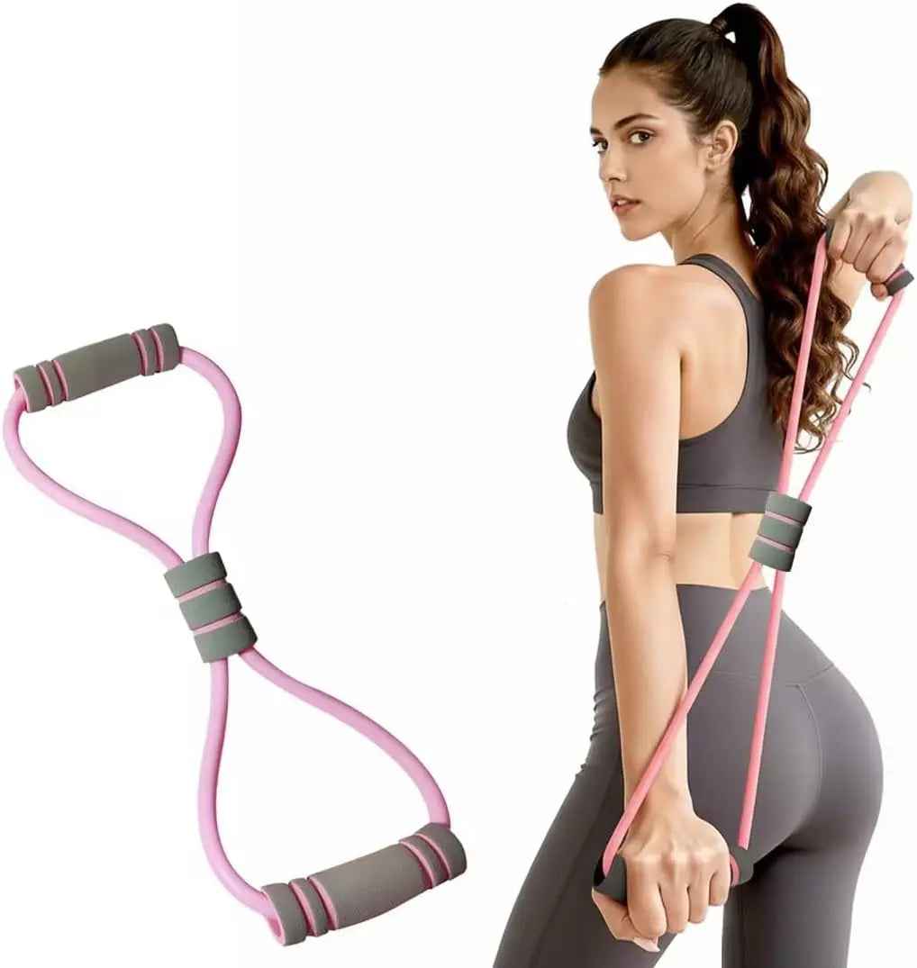 Multifunction Pedal Resistance Band – 4-Tube Elastic Home Gym Set