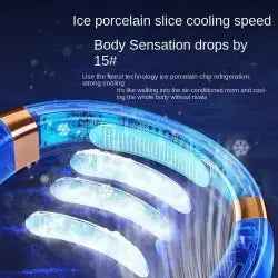 5-Speed Bladeless Neck Fan – USB Rechargeable Wearable Cooler