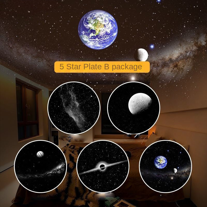 USB Projection Night Light – Colour-Changing Room Atmosphere Lamp Famies by Dams
