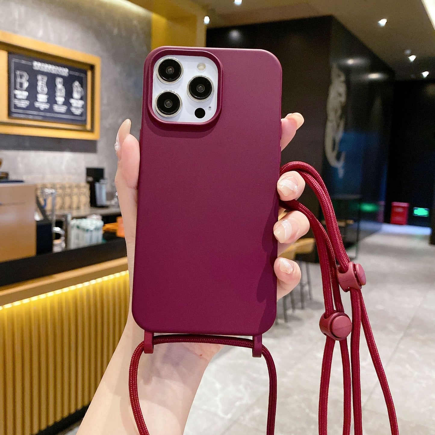 Minimalist Lanyard iPhone Case – Drop-Protection with Strap Famies by Dams