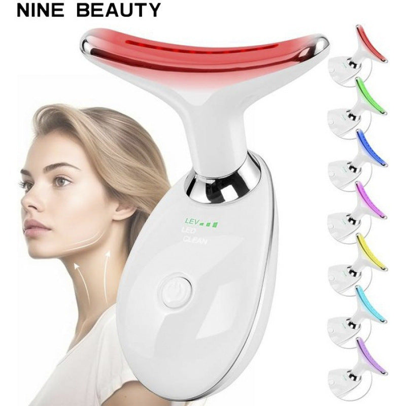 Neck Massager with 7-Colour Light Therapy – Wrinkle Care & Relief Famies by Dams