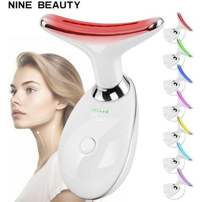 Neck Massager with 7-Colour Light Therapy – Wrinkle Care & Relief Famies by Dams