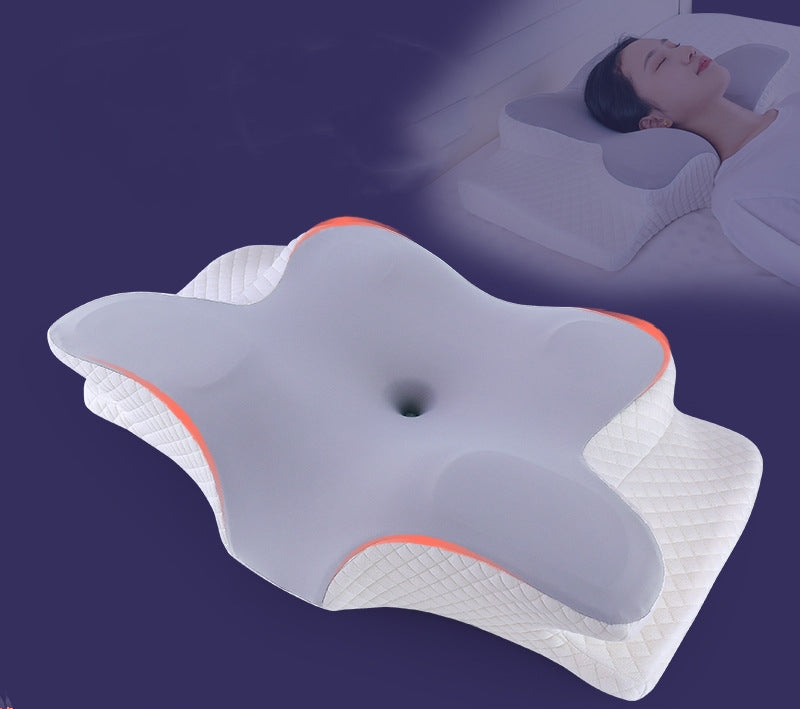 Ergonomic Cervical Neck Pillow – Contour Memory Foam Support Famies by Dams