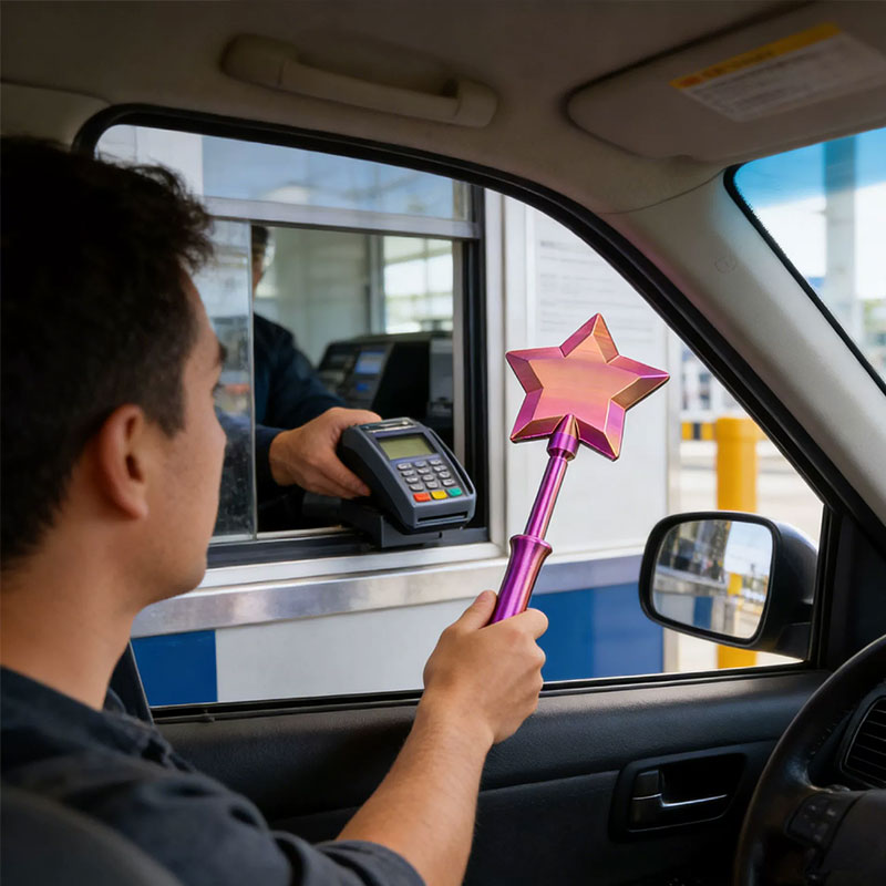 Magic Glow Wand – 3D Printed LED Star Wand with NFC Card Slot Famies by Dams