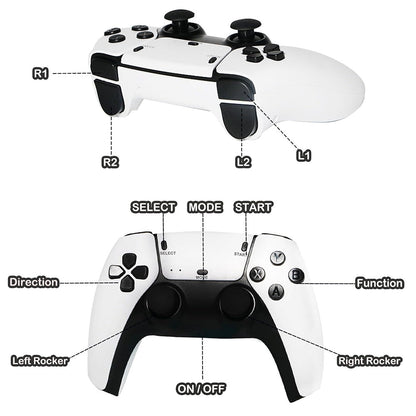 HDMI Retro Gaming Stick – 40,000+ Classic Games, 2 Wireless Controllers Famies by Dams