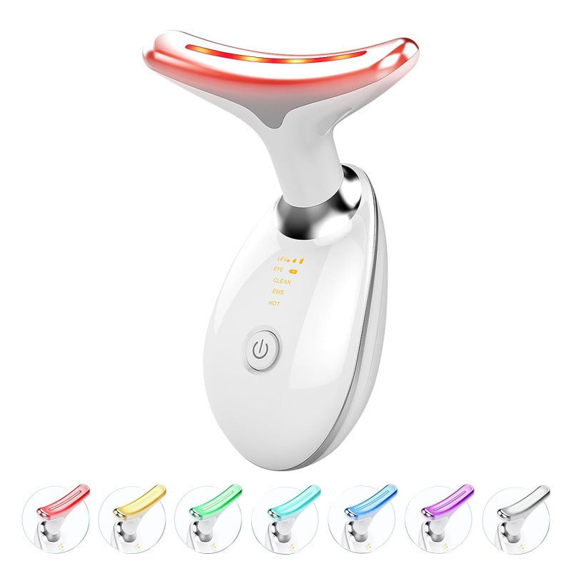 Neck Massager with 7-Colour Light Therapy – Wrinkle Care & Relief Famies by Dams