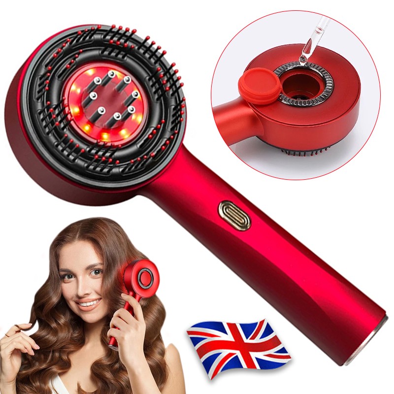 Electric Scalp Massage Comb – Hair Growth Red Light Therapy Brush Famies by Dams