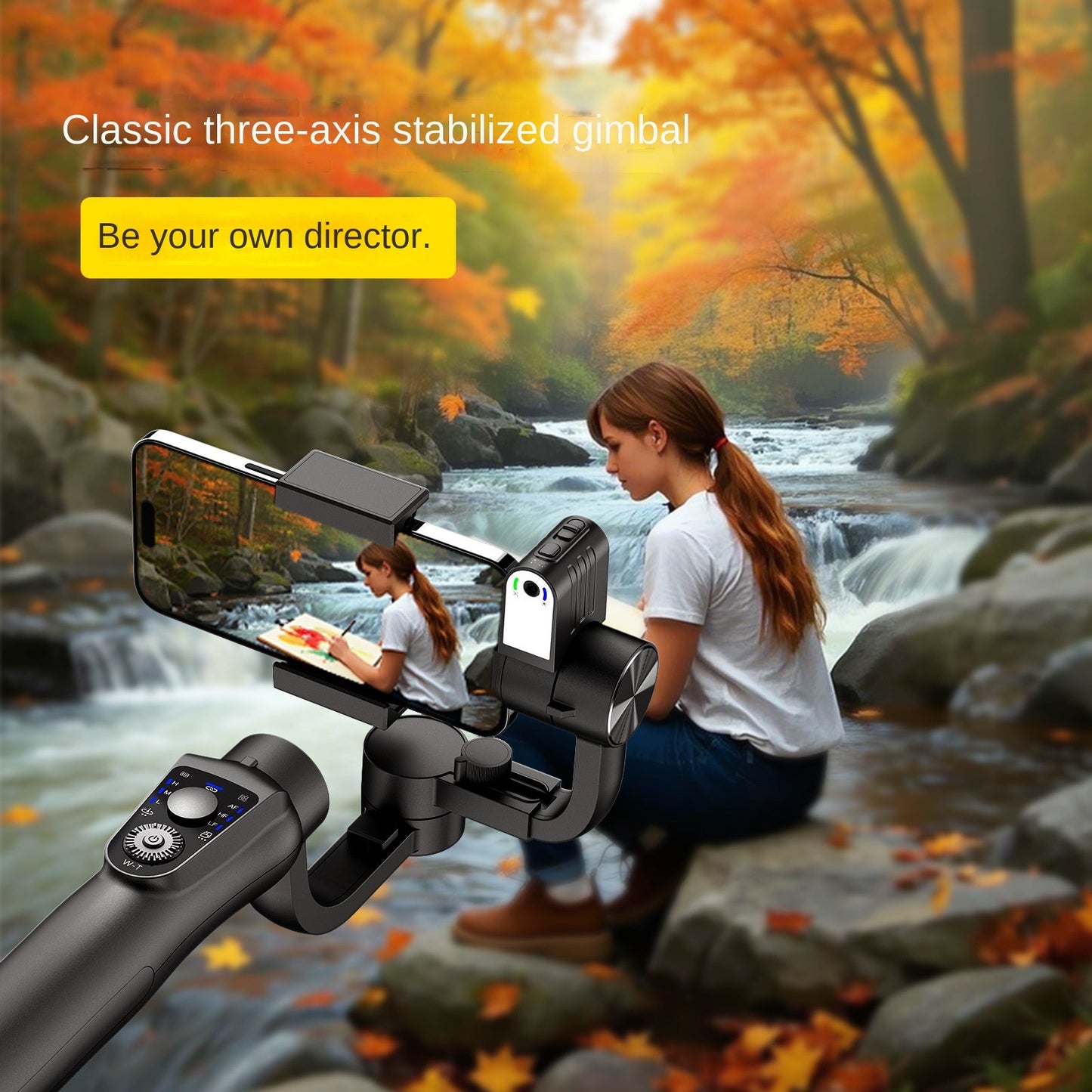 S5B Handheld 3-Axis Gimbal Stabilizer – for Smartphones & Cameras Famies by Dams