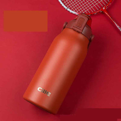 Cille Sports Water Bottle with Straw Lid