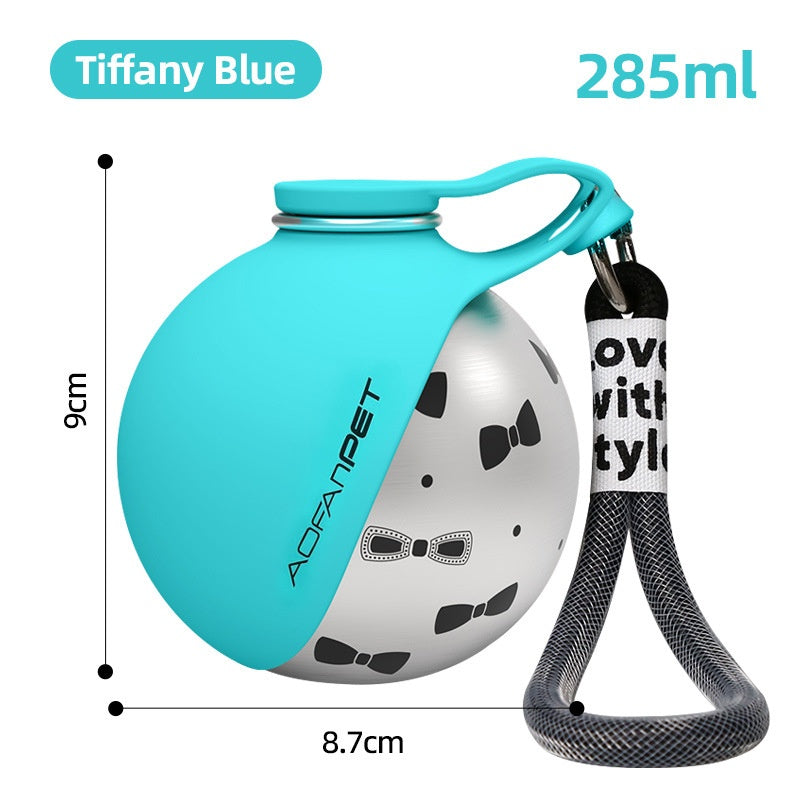 Portable Stainless Steel Pet Water Bottle – Dog Travel Drinking Cup Famies by Dams