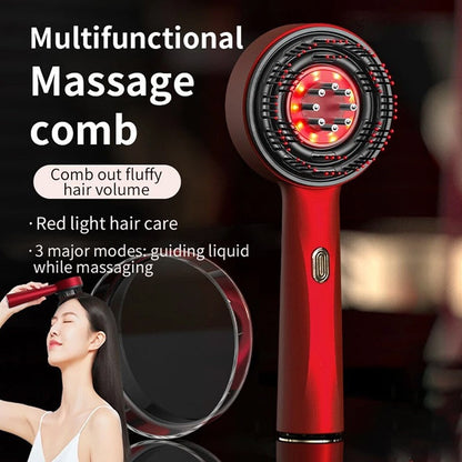 Electric Scalp Massage Comb – Hair Growth Red Light Therapy Brush Famies by Dams