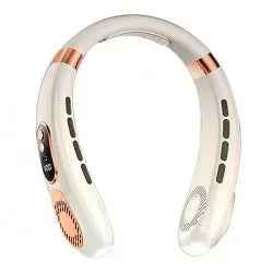 5-Speed Bladeless Neck Fan – USB Rechargeable Wearable Cooler