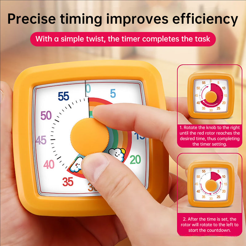 Visual Countdown Timer – Digital Desk Clock with Alarm & Night Light Famies by Dams
