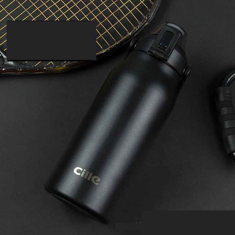 Cille Sports Water Bottle with Straw Lid