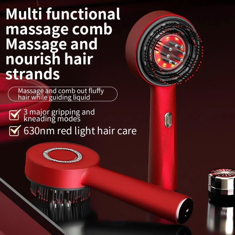 Electric Scalp Massage Comb – Hair Growth Red Light Therapy Brush Famies by Dams
