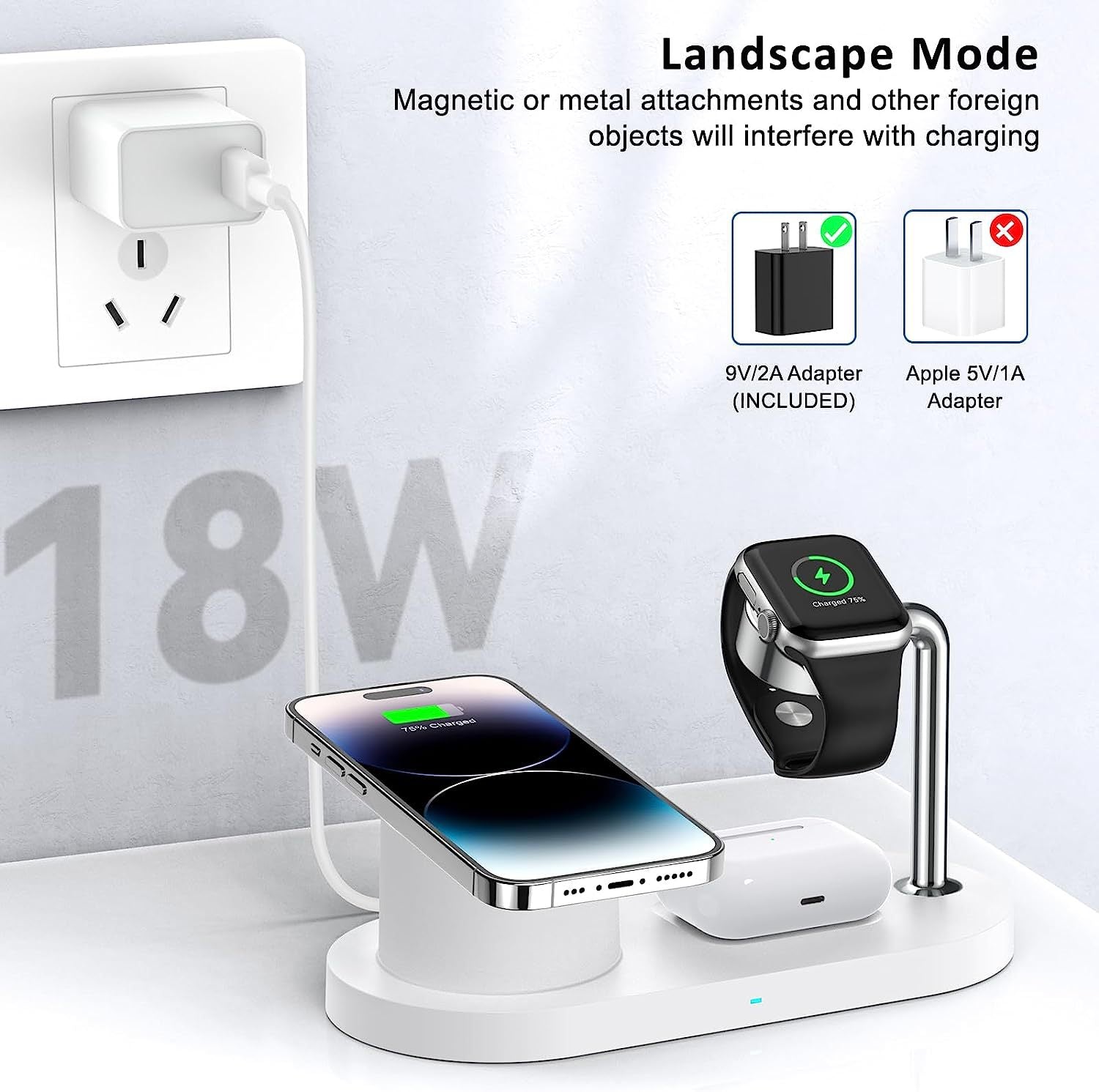 MagSafe 3-in-1 Wireless Charging Station – iPhone, Watch & AirPods Famies by Dams