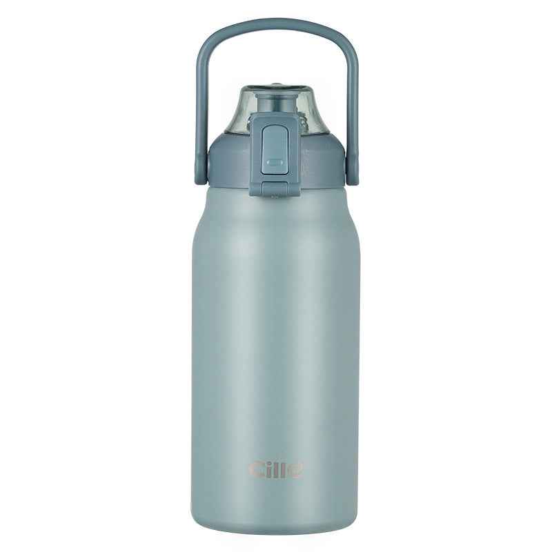 Cille Sports Water Bottle with Straw Lid