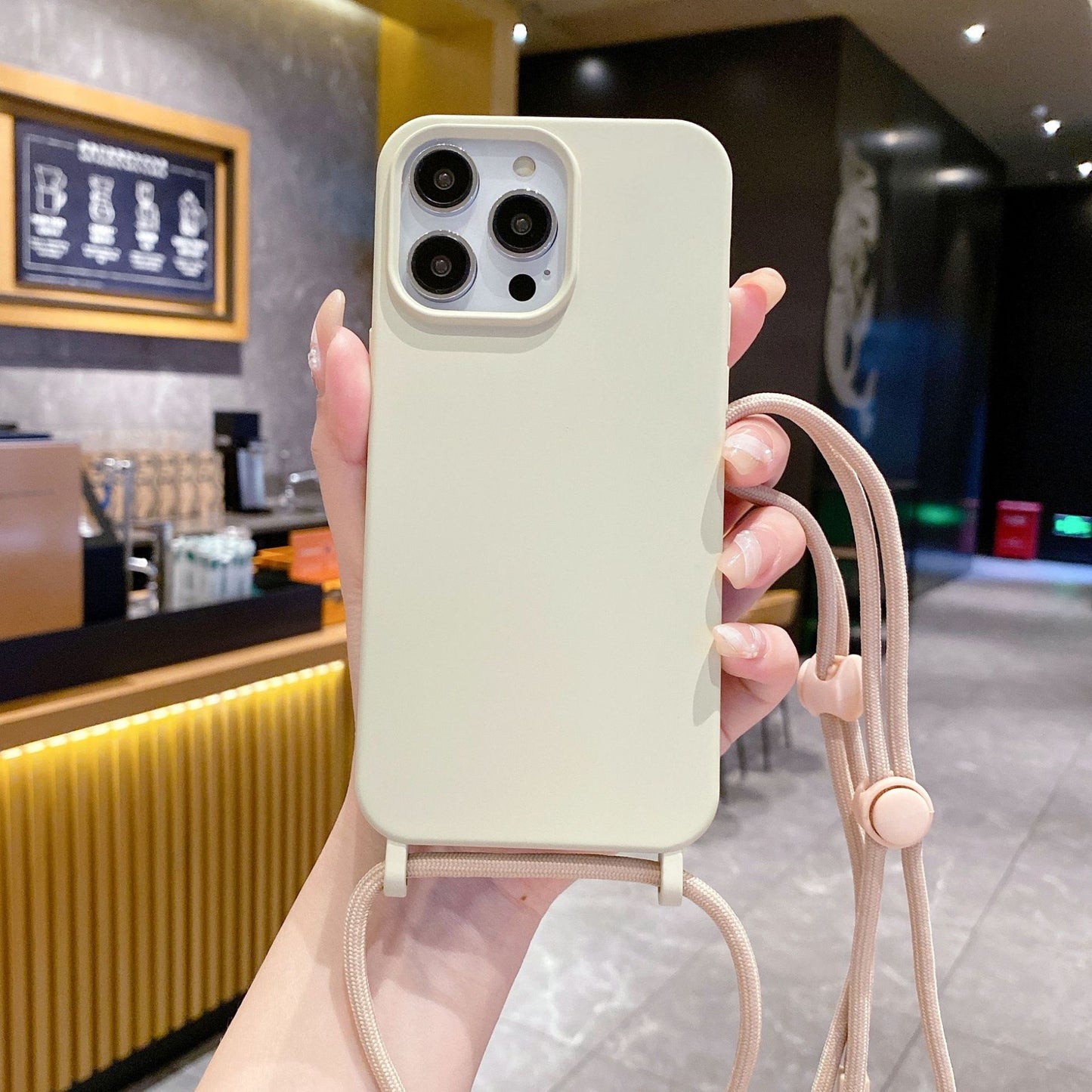 Minimalist Lanyard iPhone Case – Drop-Protection with Strap Famies by Dams