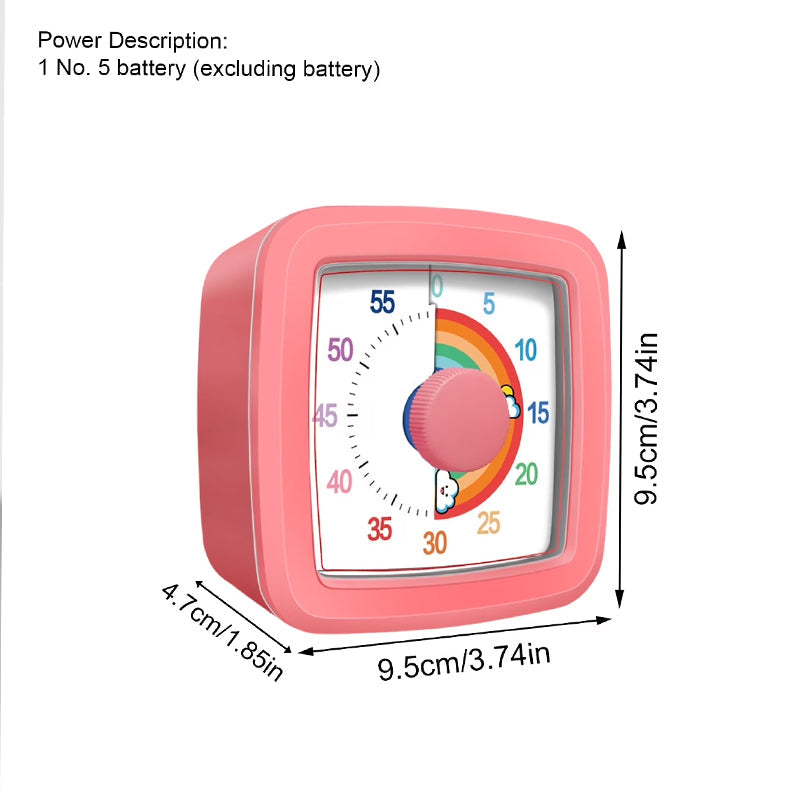 Visual Countdown Timer – Digital Desk Clock with Alarm & Night Light Famies by Dams