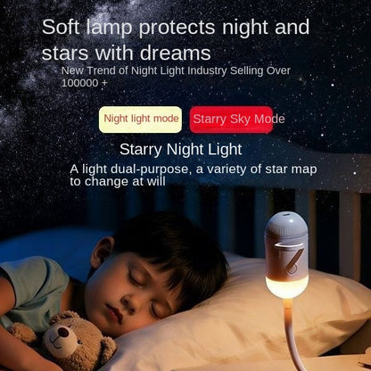 USB Projection Night Light – Colour-Changing Room Atmosphere Lamp Famies by Dams
