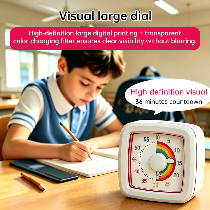 Visual Countdown Timer – Digital Desk Clock with Alarm & Night Light Famies by Dams