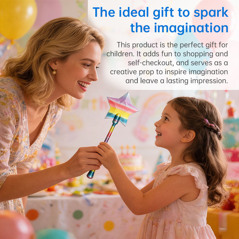 Magic Glow Wand – 3D Printed LED Star Wand with NFC Card Slot Famies by Dams