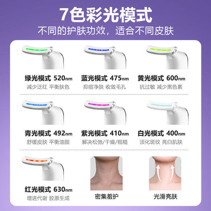 Neck Massager with 7-Colour Light Therapy – Wrinkle Care & Relief Famies by Dams
