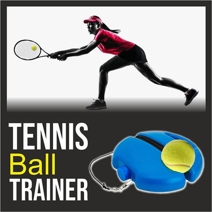 Solo Tennis Training Base with Rope – Self-Practice Trainer Stand Famies by Dams