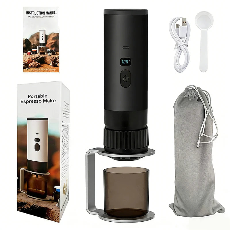 3-in-1 Portable Coffee Maker – 7800mAh for Car, Travel & Camping Famies by Dams