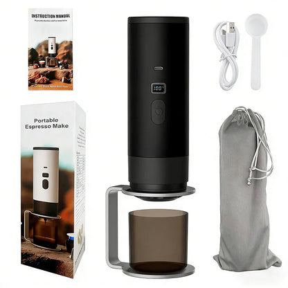 3-in-1 Portable Coffee Maker – 7800mAh for Car, Travel & Camping Famies by Dams