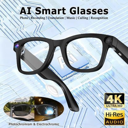 AI Smart Camera Glasses – 4K, Bluetooth Calling & Music Famies by Dams