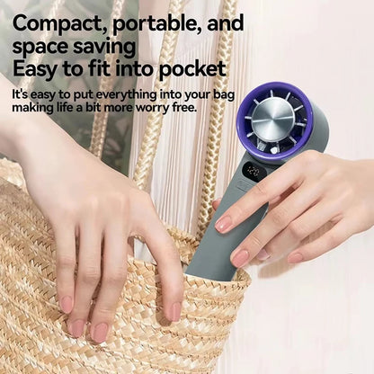 3000mAh Handheld Mini Electric Fan – USB-C Rechargeable Famies by Dams