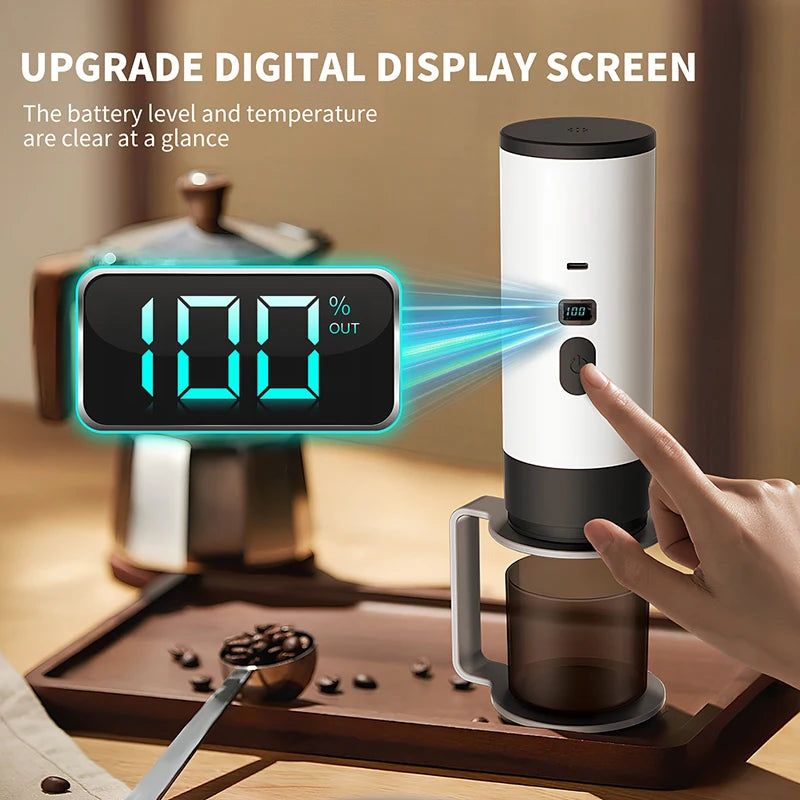 3-in-1 Portable Coffee Maker – 7800mAh for Car, Travel & Camping Famies by Dams
