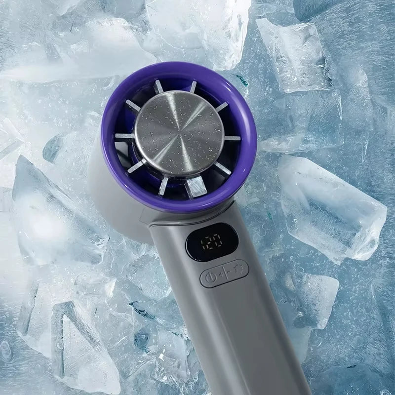 3000mAh Handheld Mini Electric Fan – USB-C Rechargeable Famies by Dams
