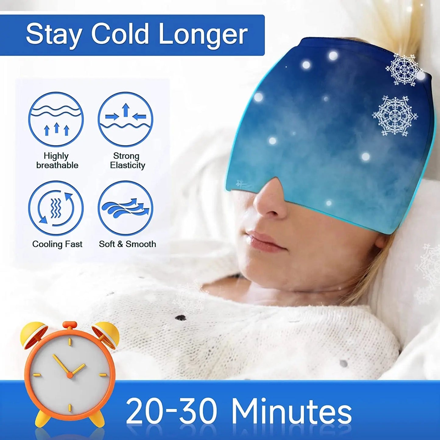 Migraine & Headache Relief Hot/Cold Therapy Cap Famies by Dams