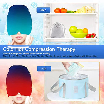 Migraine & Headache Relief Hot/Cold Therapy Cap Famies by Dams