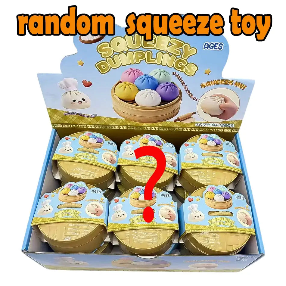 Dumpling Squishy Stress Relief Toy – Soft Sensory Fidget Famies by Dams