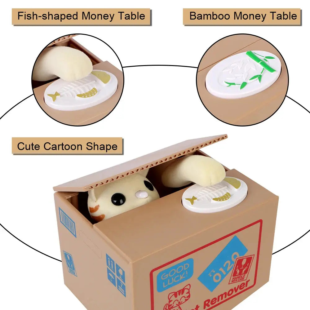 Kids Electronic Coin Bank – Cute Automated Money Box Famies by Dams