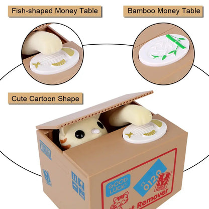 Kids Electronic Coin Bank – Cute Automated Money Box Famies by Dams