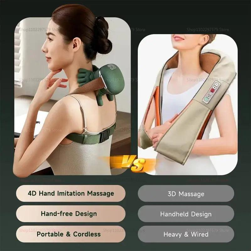 Shoulder & Neck Massage Device – Deep Tissue Relief Famies by Dams