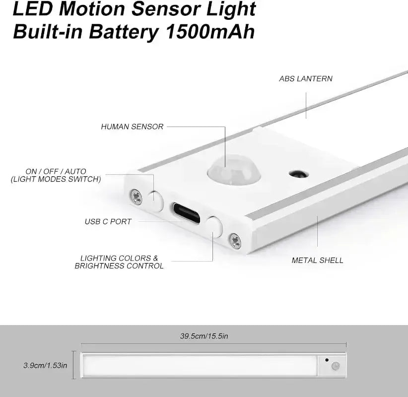 Wireless LED Motion Sensor Light – USB Rechargeable Famies by Dams