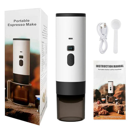 3-in-1 Portable Coffee Maker – 7800mAh for Car, Travel & Camping Famies by Dams