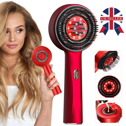 Electric Scalp Massage Comb – Hair Growth Red Light Therapy Brush Famies by Dams