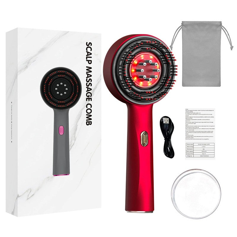 Electric Scalp Massage Comb – Hair Growth Red Light Therapy Brush Famies by Dams