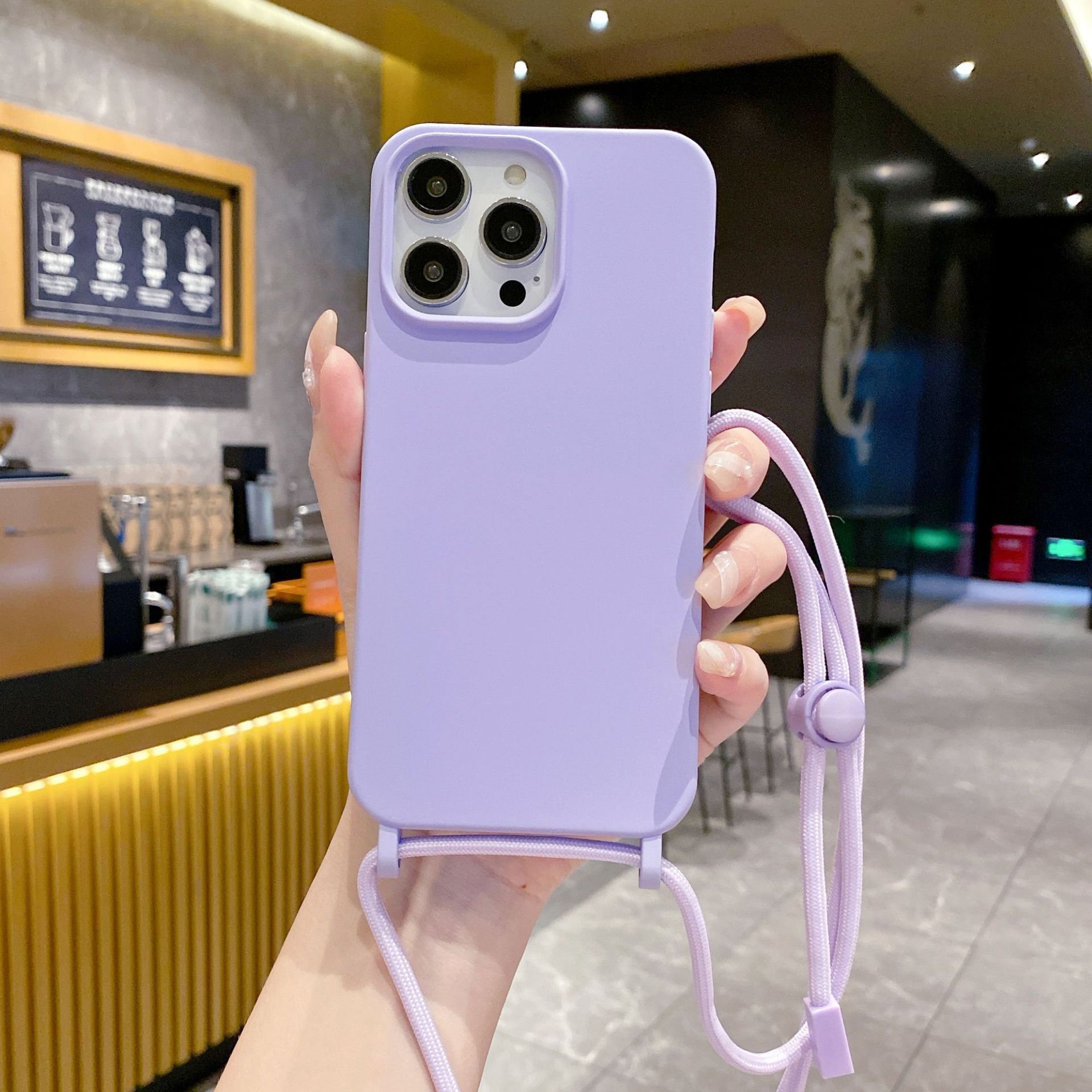 Minimalist Lanyard iPhone Case – Drop-Protection with Strap Famies by Dams