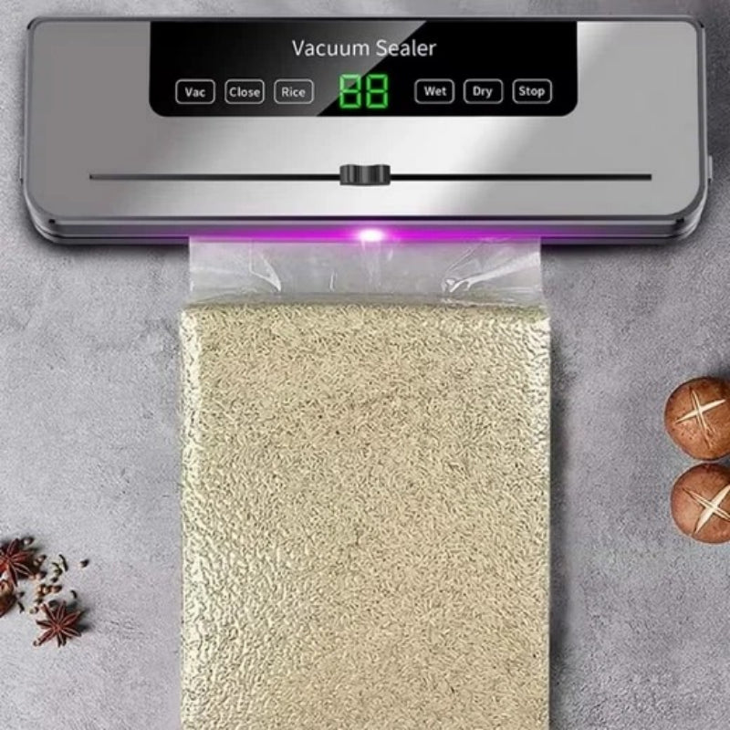 Automatic Vacuum Food Sealer Machine – Includes 50 Bags Famies by Dams