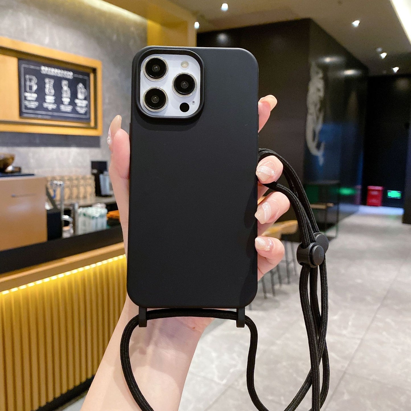 Minimalist Lanyard iPhone Case – Drop-Protection with Strap Famies by Dams