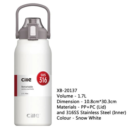 Cille Sport Water Bottle - 1.7L Cille